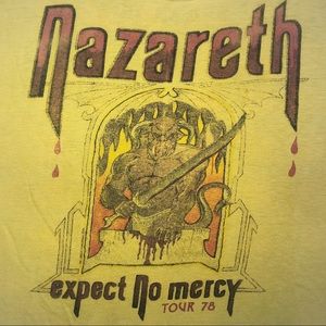 Vintage 1978 NAZARETH - Expect No Mercy t-shirt